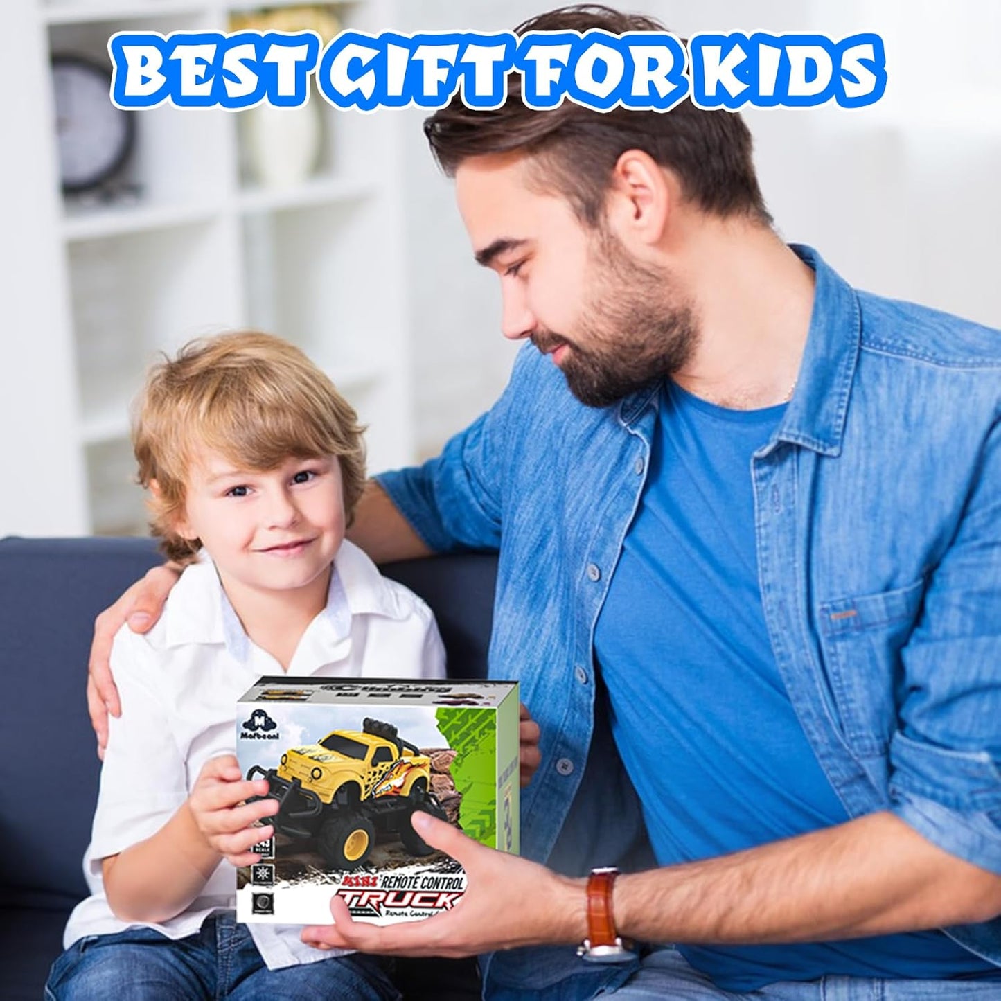 1:43 Scale Remote Control Car for Boys 3-7, Yellow Gift Toy