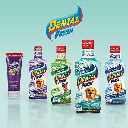 Dental Fresh Water Additive for Dogs, 17 Oz, Bad Breath Solution