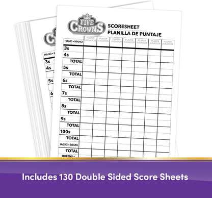 Five Crowns Scorepad, 130 Pages