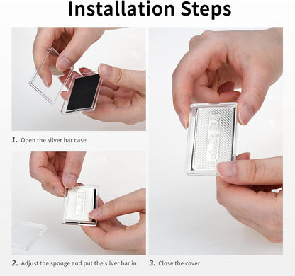 Silver Bar Holder, 1 Oz Case, 20-Piece Capsule Storage