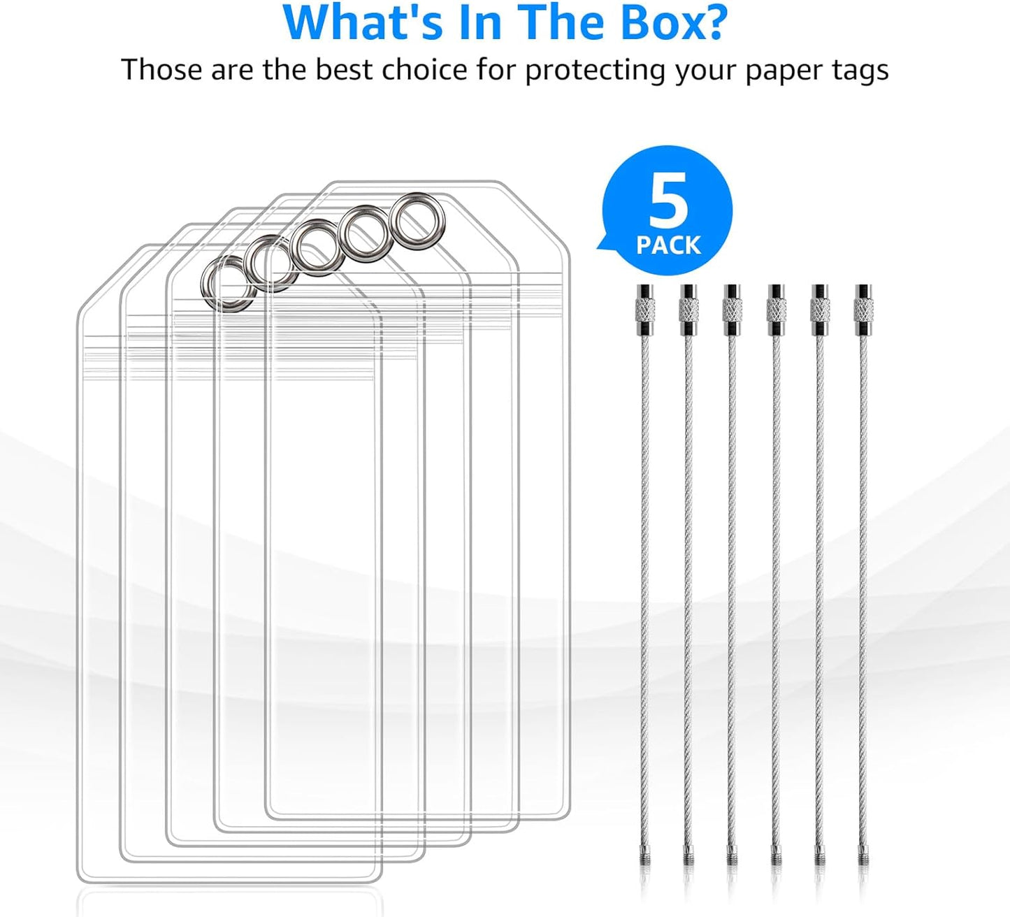 5-Pack Cruise Luggage Tag Holders