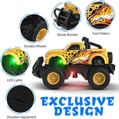 1:43 Scale Remote Control Car for Boys 3-7, Yellow Gift Toy