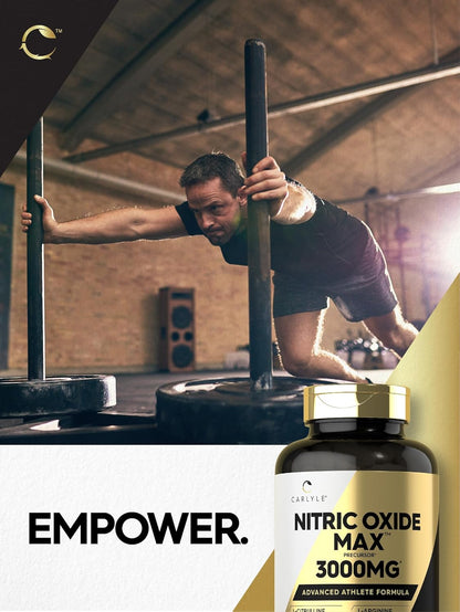 Nitric Oxide Supplement 3000mg, Pre-Workout with L-Arginine