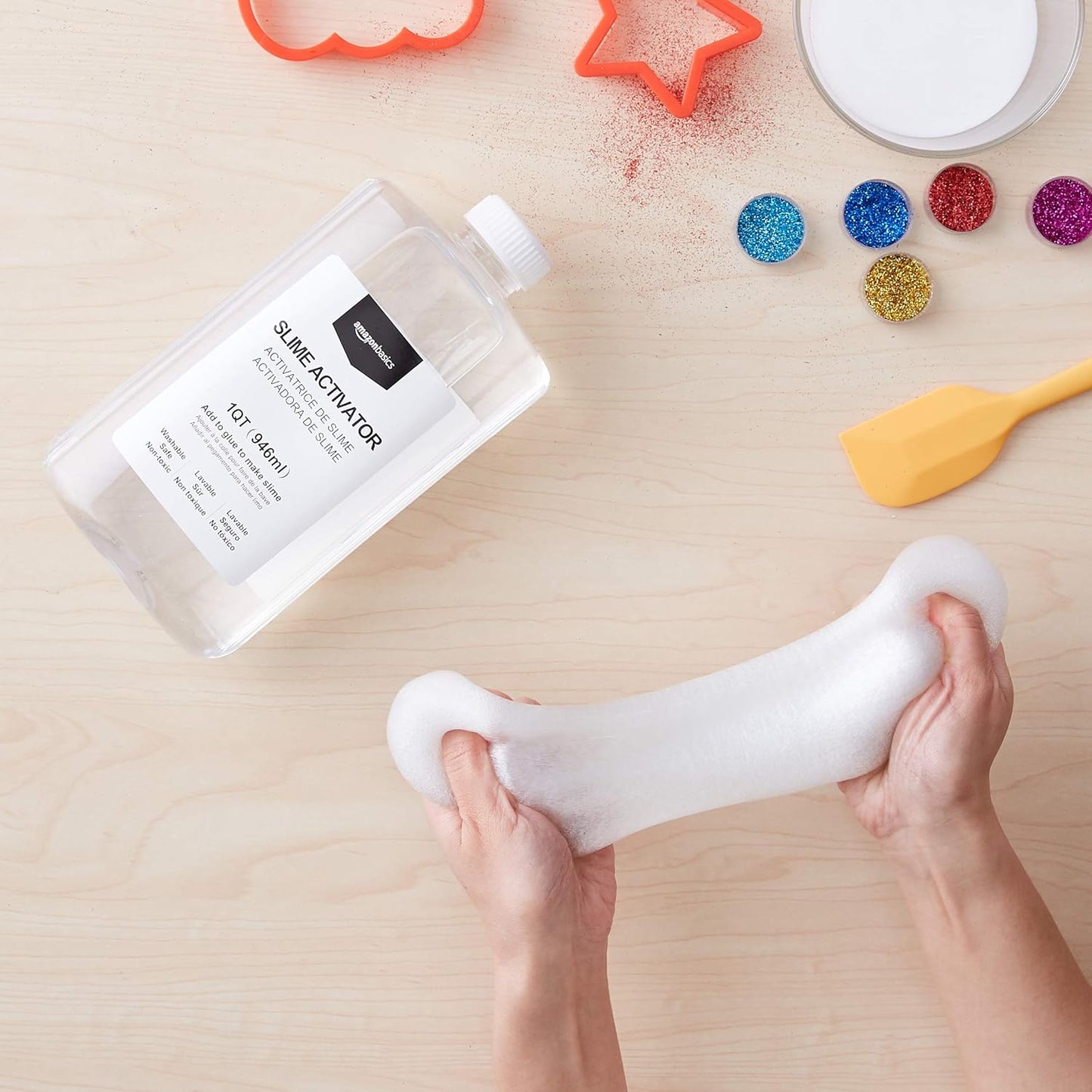 Amazon Basics Slime Activator Solution, 1 QT