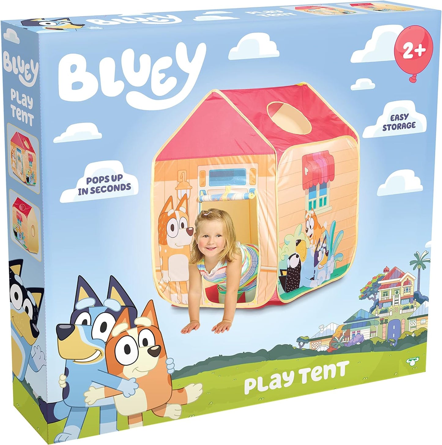 Bluey Pop N Fun Play Tent, Multicolor