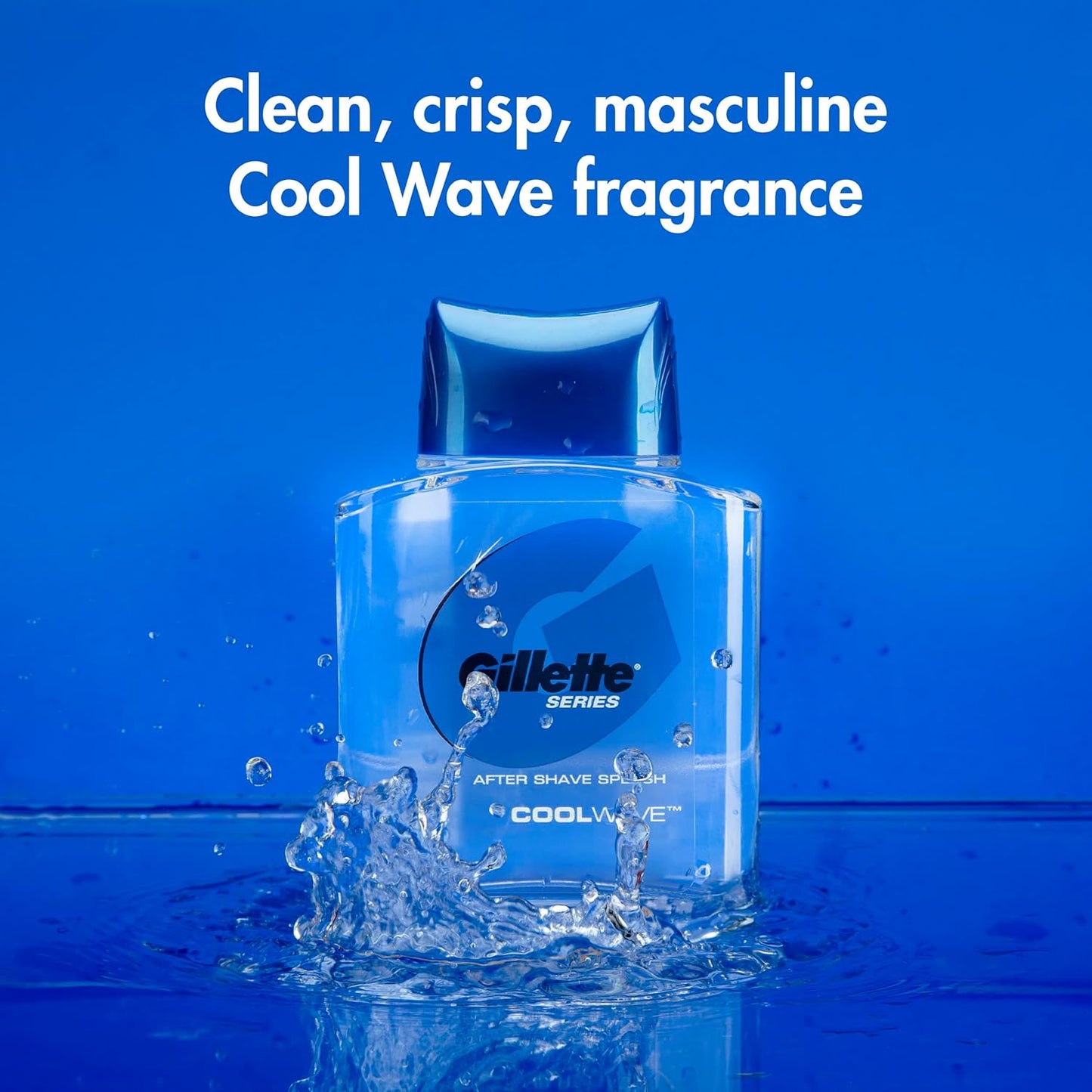 Gillette After Shave Splash Cool Wave, 3.3 Oz