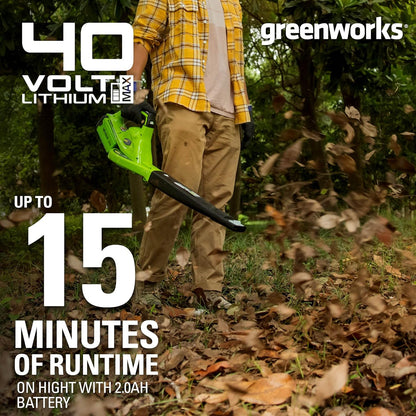 Greenworks 40V Leaf Blower, 150 MPH, Tool-Only