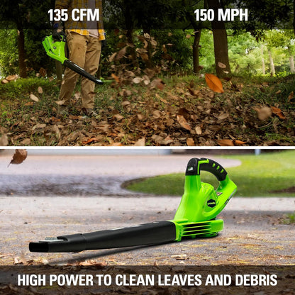 Greenworks 40V Leaf Blower, 150 MPH, Tool-Only