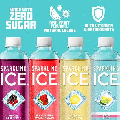 Sparkling Ice Blue Variety Pack, 17oz, 12-Count